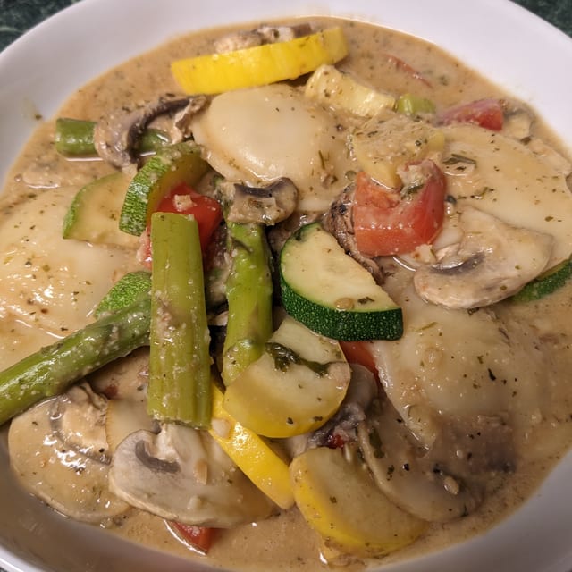 Vegan Cheese Ravioli.