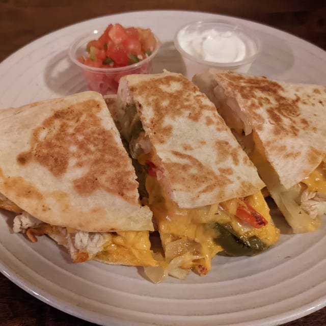 Daniel's Chicken Quesadilla.