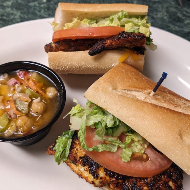 Blackened Chicken Sandwich.
