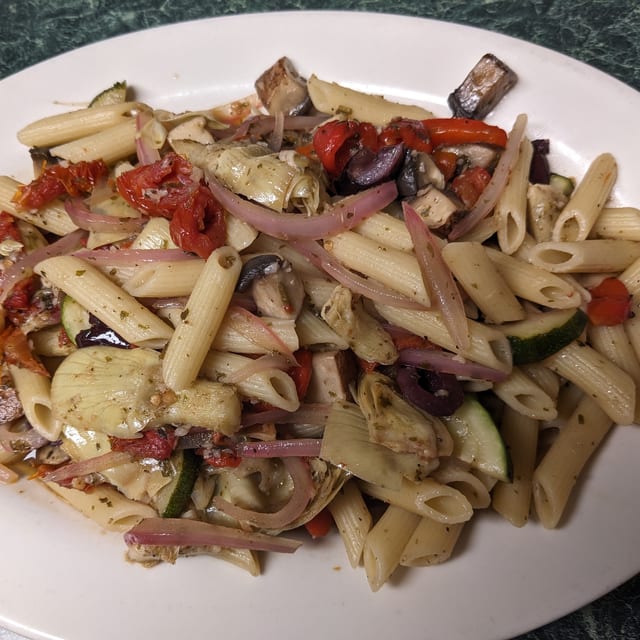 Vegan Mediterranean Penne.
