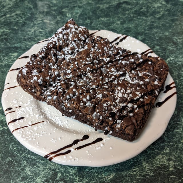 Vegan Fudge Brownie.
