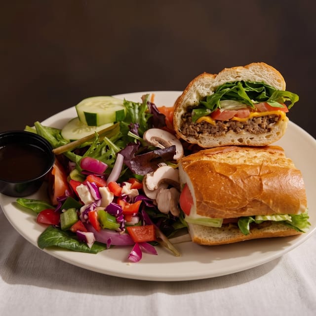 Lentil Quinoa Burger.